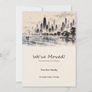 Chicago Ink Wash We've Moved Announcement