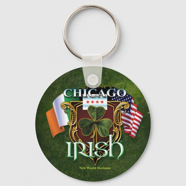 Chicago Irish Keychain (Front)