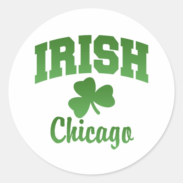 Chicago Irish Sticker (Front)