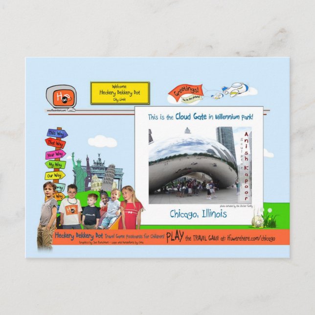 Chicago! It's YOUR kind of town! Postcard (Front)