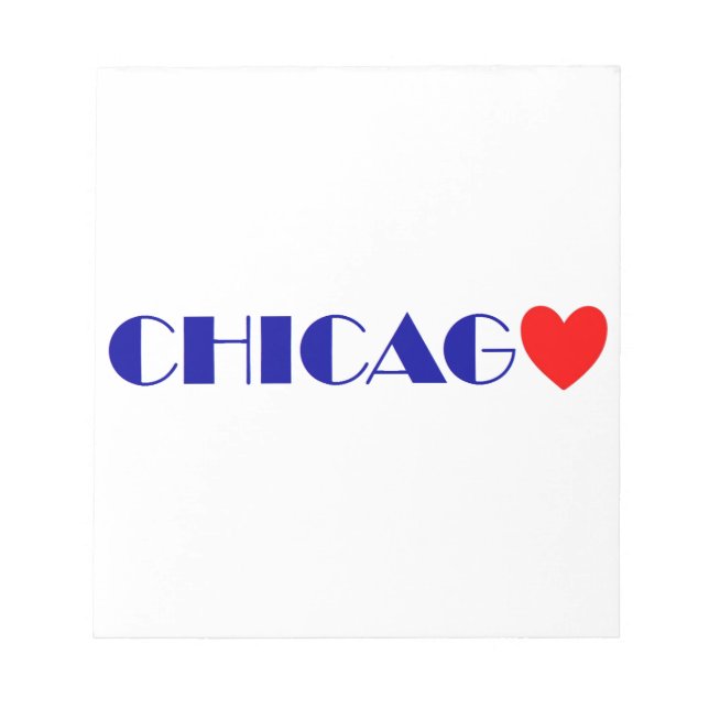 chicago j'aime notepad (Front)