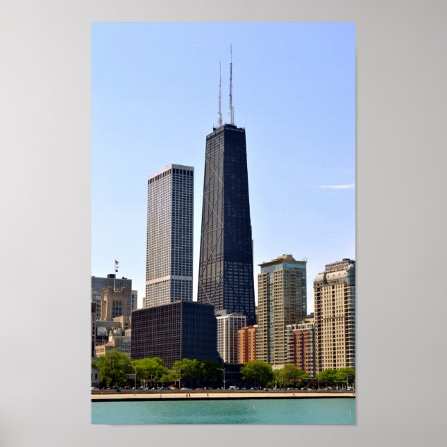 Chicago John Hancock Poster (Front)