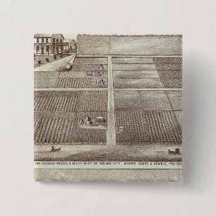Chicago, Kay ranches 2 Inch Square Button