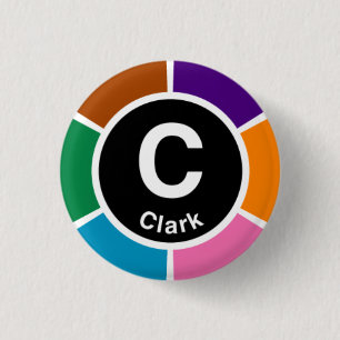 Chicago L Clark Loop 1 Inch Round Button