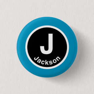 Chicago L Jackson Blue Line 1 Inch Round Button