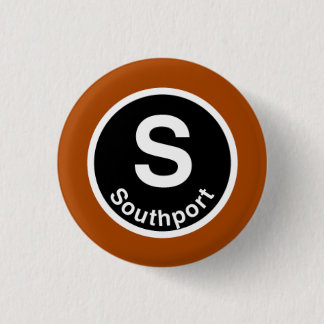 Chicago L Southport Brown Line 1 Inch Round Button
