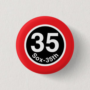 Chicago L Sox-35th Red Line 1 Inch Round Button