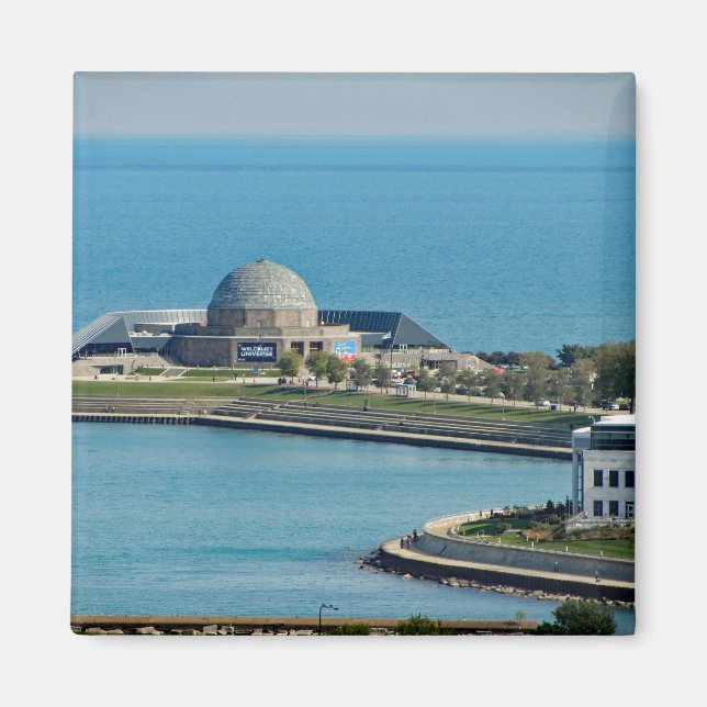 Chicago Lakefront Planetarium Photo Magnet (Front)