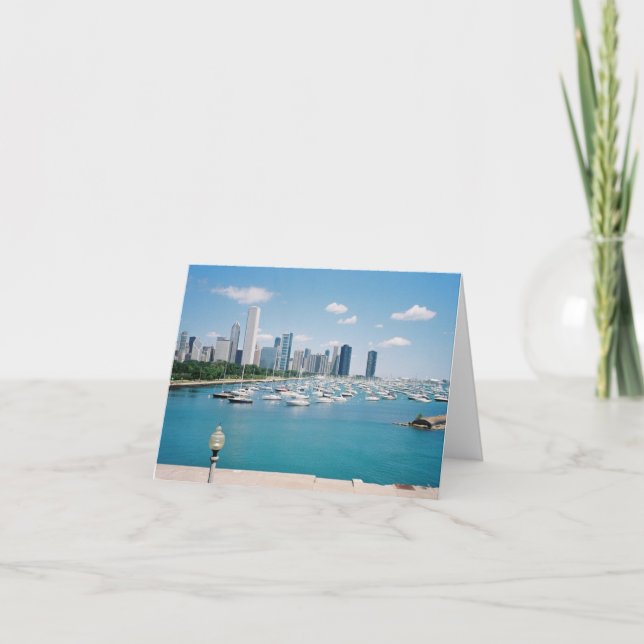 Chicago Lakefront Skyline Card (Front)