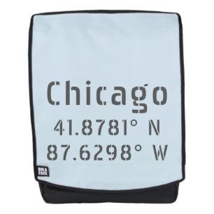 Chicago Latitude Longitude Backpack