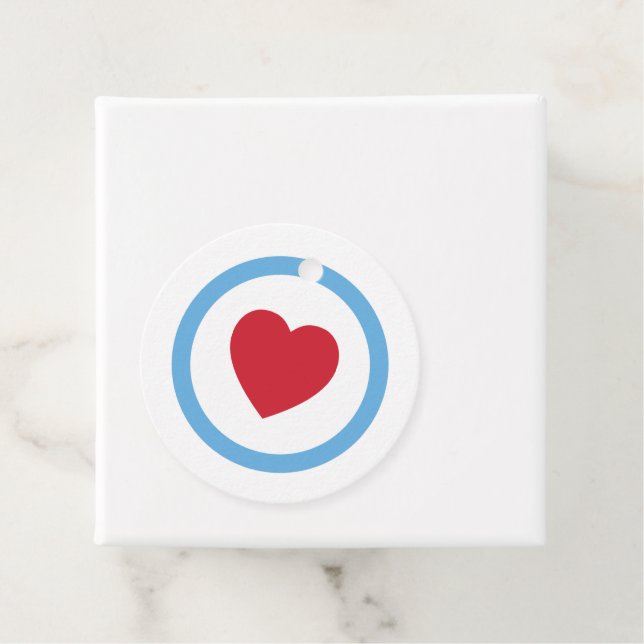 Chicago Love | Favour Gift Tags | White (In Situ)