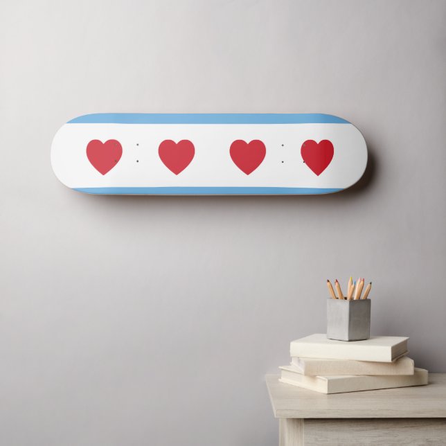 Chicago Love | Skateboard (Wall Art (Horz))