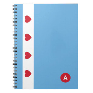 Chicago Love   Spiral Notebook   Monogram