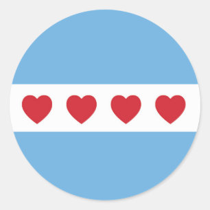 Chicago Love   Sticker   Round