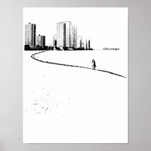 Chicago Lovers Vintage Poster