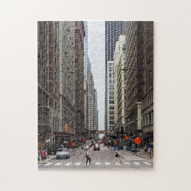 Chicago Madison Street Jigsaw Puzzle (Vertical)