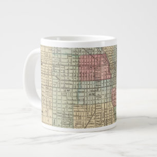 Chicago Map by Mitchell Large Coffee Mug