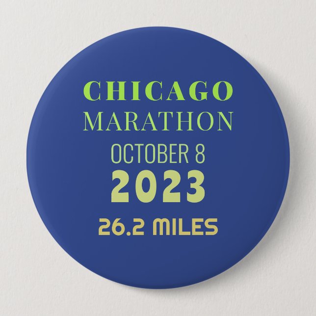 Chicago Marathon 2023 Button (Front)