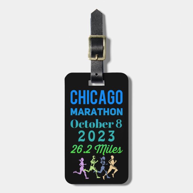 Chicago Marathon 2023 Luggage Tags (Front Vertical)