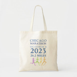 Chicago Marathon 2023 Sac fourre-tout texte person