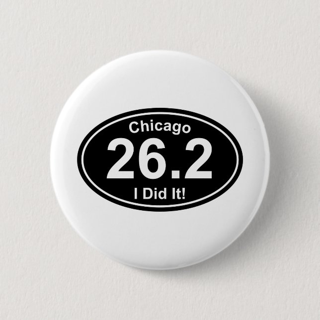Chicago Marathon 2 Inch Round Button (Front)