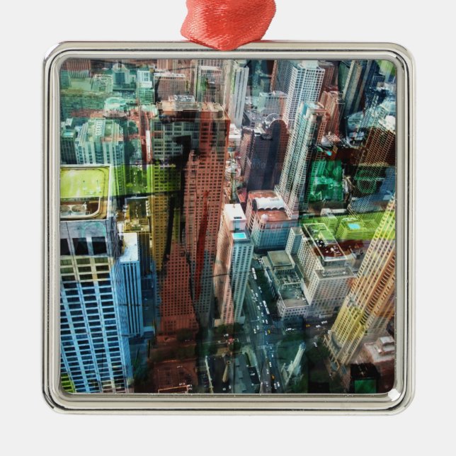 Chicago Metal Ornament (Front)