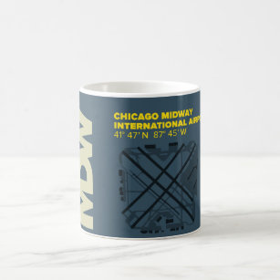 Chicago Midway Airport (MDW) Diagram Mug