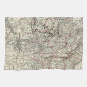 Chicago Milwaukee and St Paul Ry and connections Kitchen Towel
