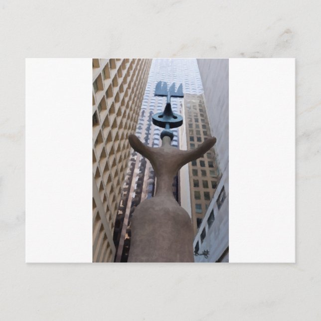 Chicago Miro Sculpture Postcard (Front)