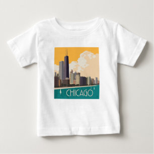 Chicago   Modern Skyline Baby T-Shirt