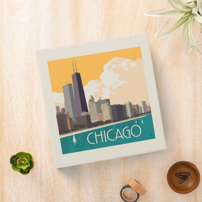 Chicago | Modern Skyline Binder (In Situ)
