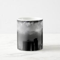 Chicago Nature Scene Buildings Towers Art Sketch