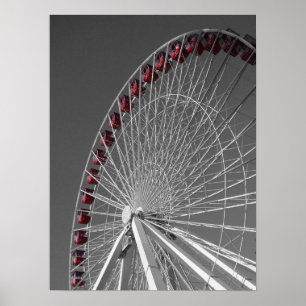 Chicago Navy Pier Ferris wheel Poster