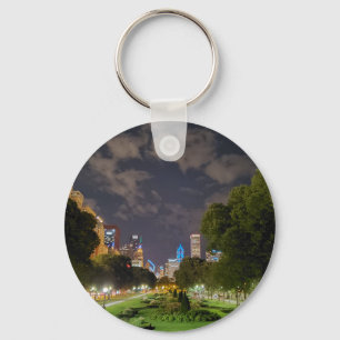 Chicago Night Sky Keychain