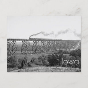 Chicago & North Western Railway viaduct Postcard
