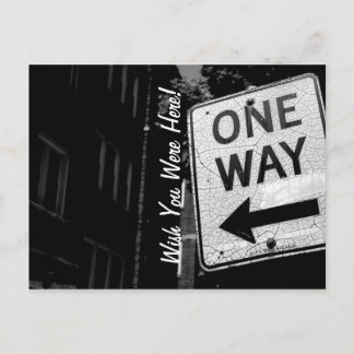 Chicago One Way Postcard
