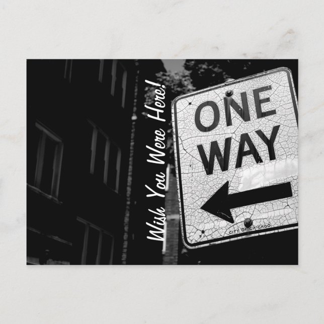 Chicago One Way Postcard (Front)