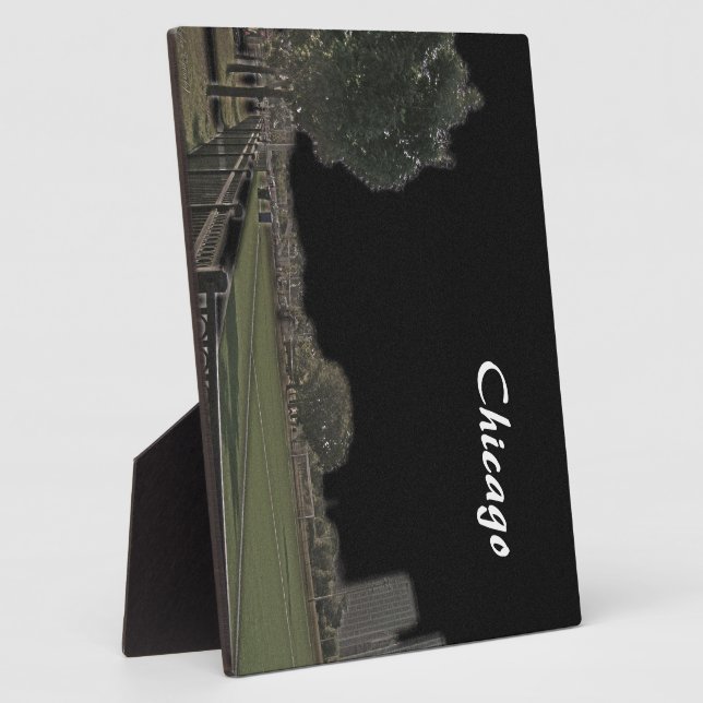 Chicago Park Blackened Sky Plaque (Side)