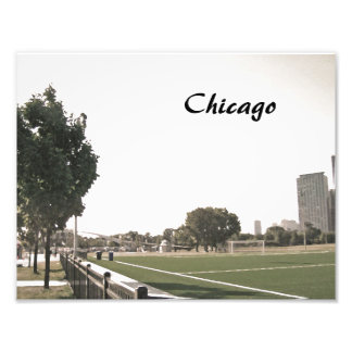 Chicago Park In Sepia Tones Photo Print