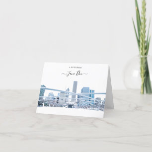 Chicago Personalized Note Card