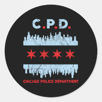 Chicago Police Officer Classic Round Sticker