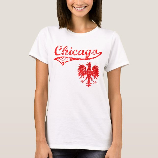 Chicago Polish Baseball style T-Shirt (Front)