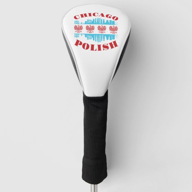 Chicago Polish Poland Heritage Pride Golf Head Cover (Front)