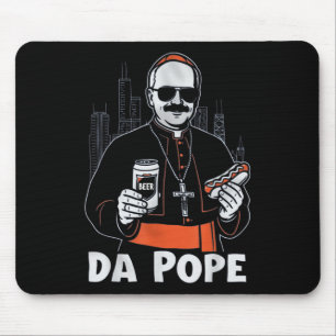 Chicago Pope Leo Xiv "da Pope" T-shirt.png Mouse Pad