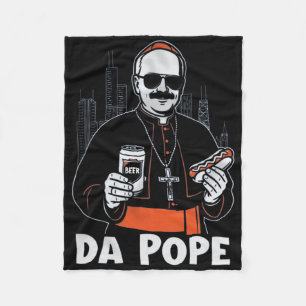 Chicago Pope Leo Xiv da Pope'  Fleece Blanket