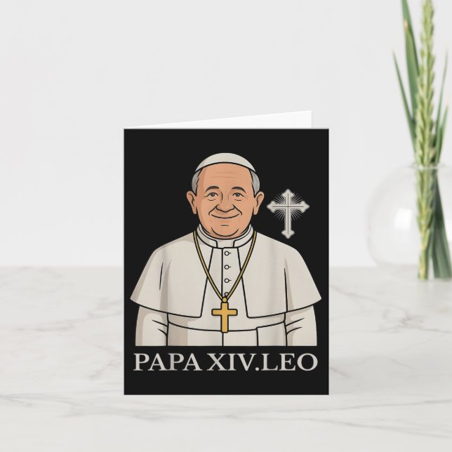 Chicago Pope Leo Xiv Da Pope Funny Meme  Card (Front)