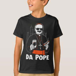 Chicago Pope Leo Xiv Da Pope Funny Meme T-Shirt