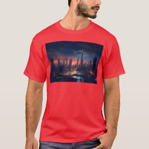 Chicago Post Apocalyptic Hues Cyberpunk Neon boy T-Shirt