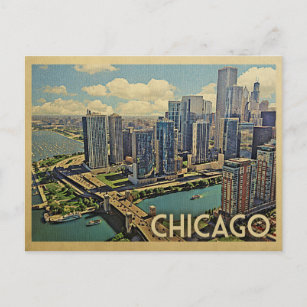 Chicago Postcard Illinois Vintage Travel