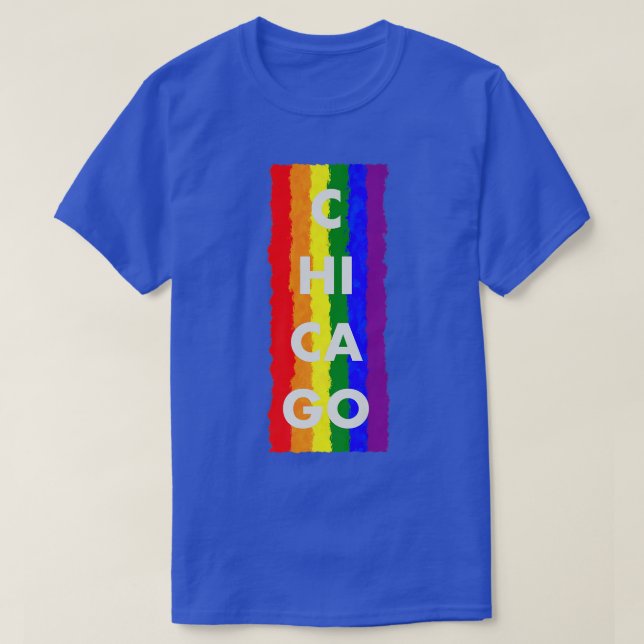 Chicago Pride LGBTQ  T-Shirt (Design Front)